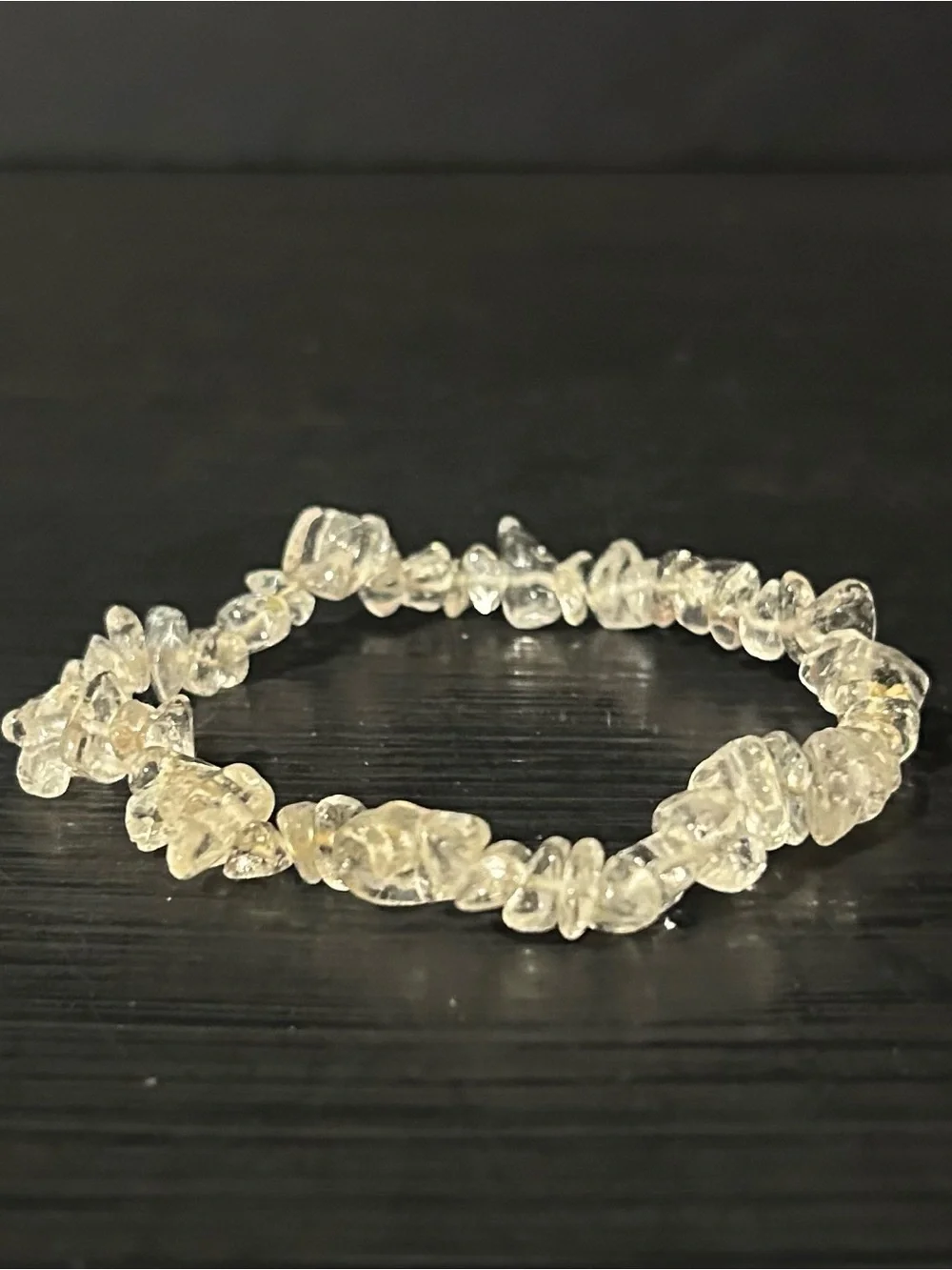 Clear Quartz Crystal Stretch Bracelet